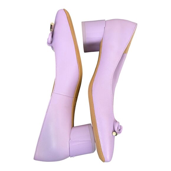 Franco Sarto Heels Women’s Size 5 Natalia Square Toe Pumps Lavender Purple - Picture 6 of 7
